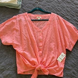 NWT Style&co coral top